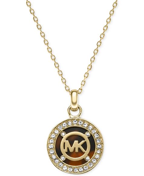 are michael kors necklaces real gold